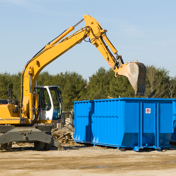 are there any restrictions on where a residential dumpster can be placed in Salineno North